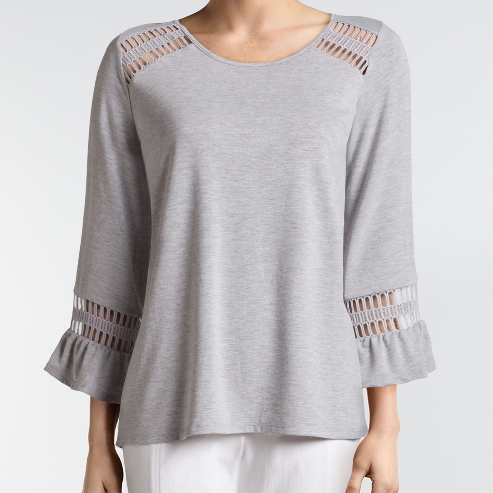 Cyrus dressy grey top